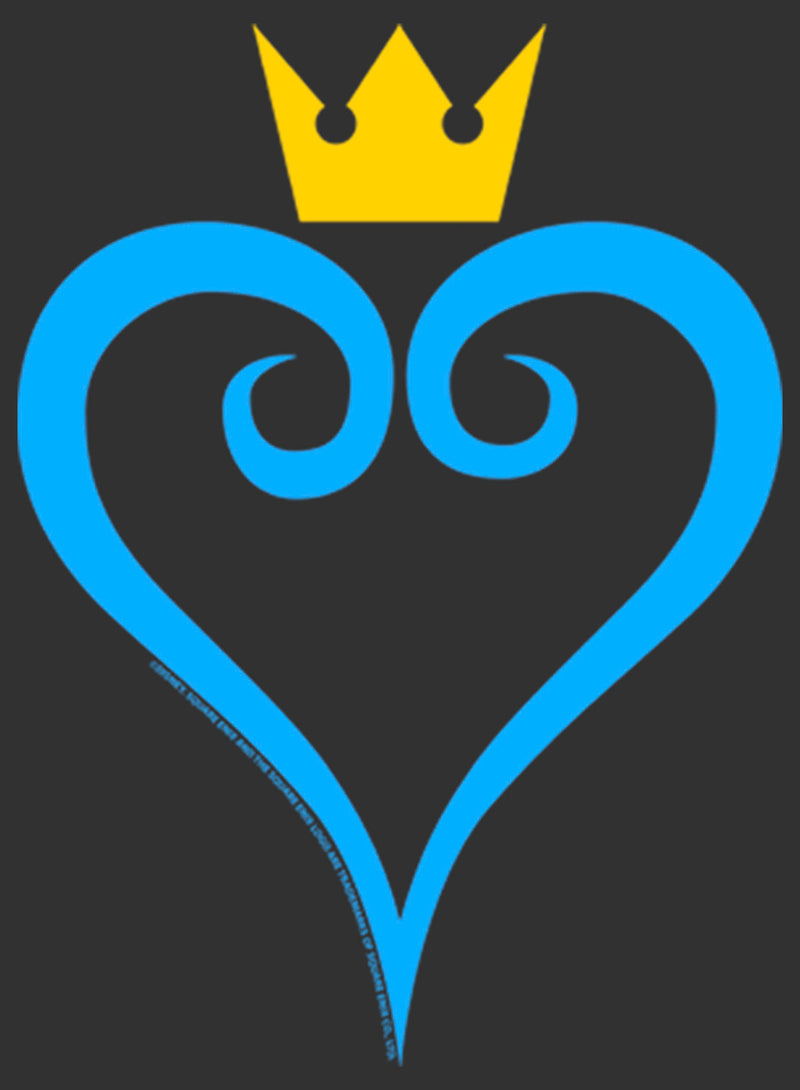 Men's Kingdom Hearts 1 Blue Heart Pull Over Hoodie