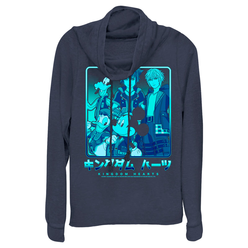 Junior's Kingdom Hearts 3 Heroes In a Box Cowl Neck Sweatshirt