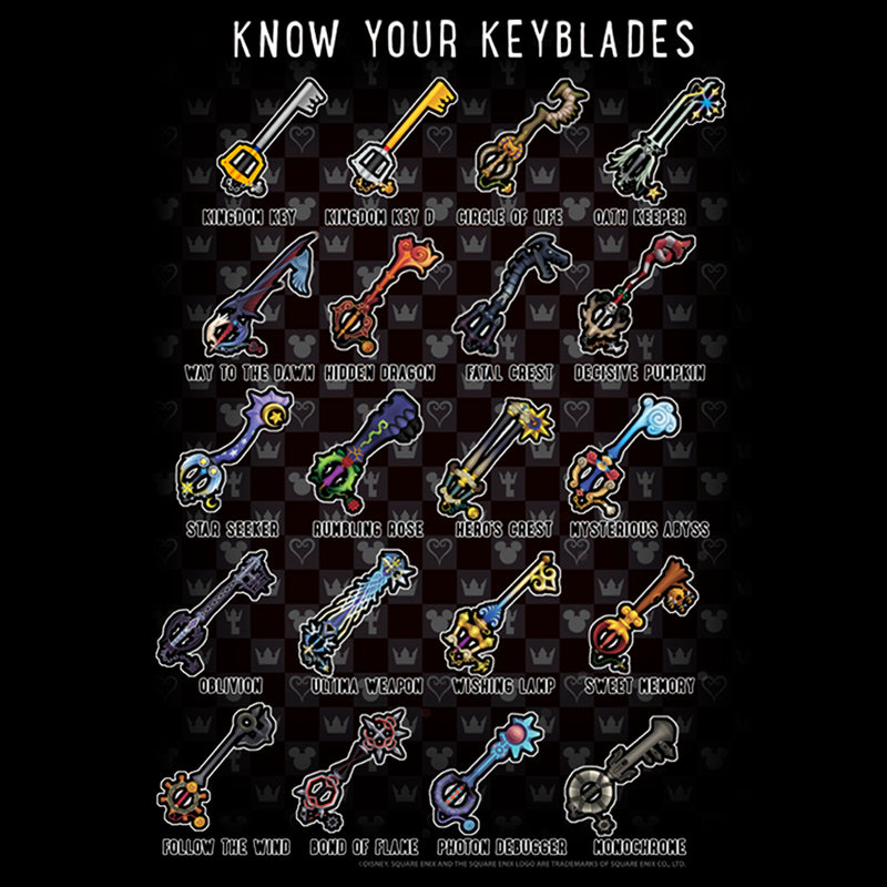 Men's Kingdom Hearts 2 Know your Keyblade T-Shirt