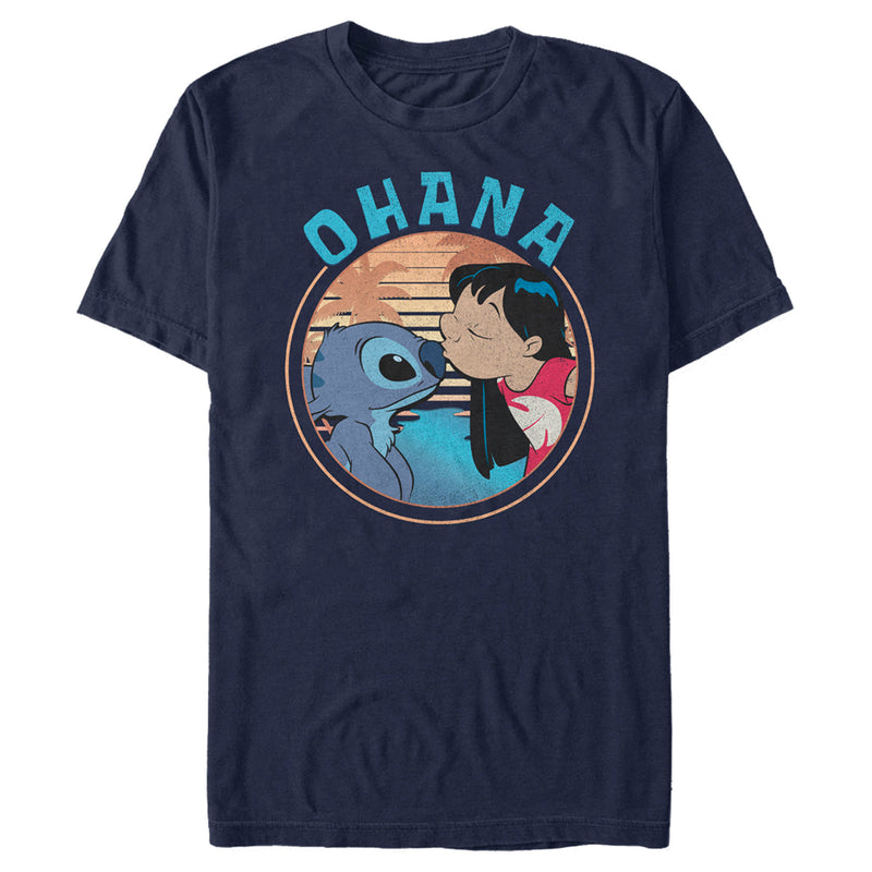 Men's Lilo & Stitch Ohana and a Kiss T-Shirt