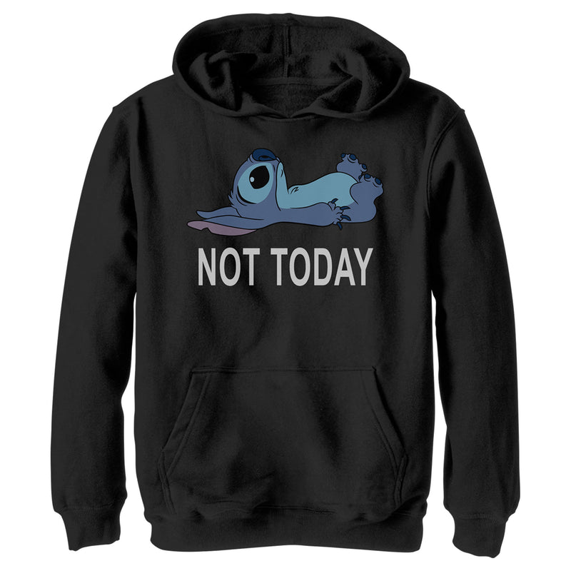 Boy's Lilo & Stitch Not Today Pull Over Hoodie