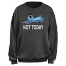 Junior's Lilo & Stitch Not Today Lay Down Sweatshirt