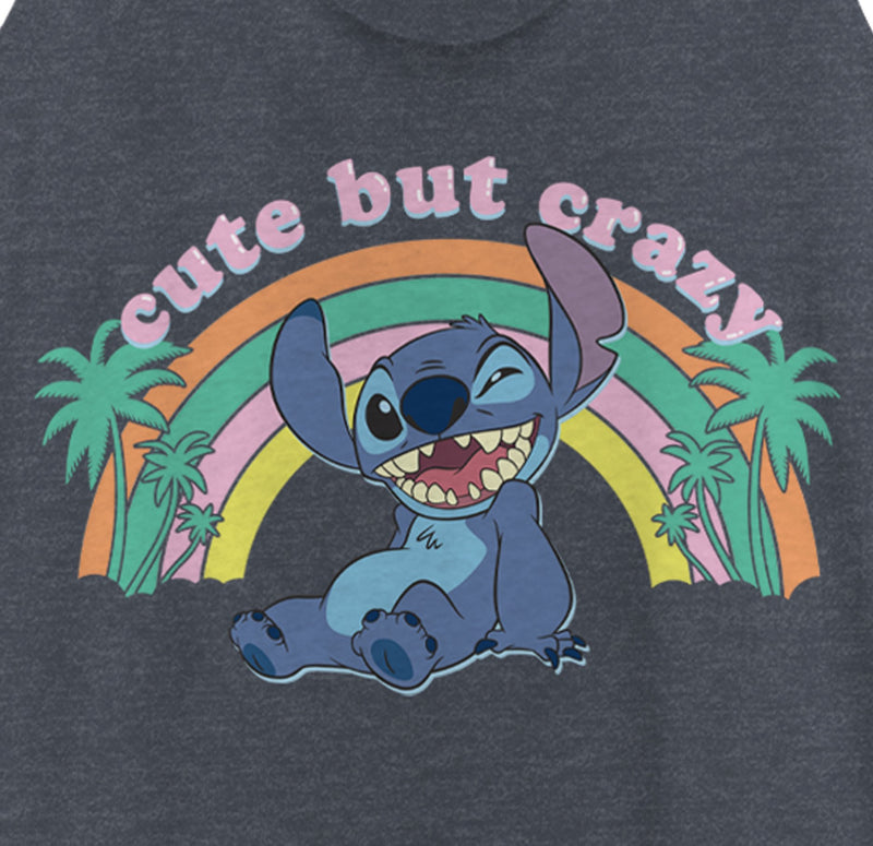 Women's Lilo & Stitch Cute But Crazy Racerback Tank Top