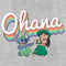 Women's Lilo & Stitch Rainbow Ohana Hula Dance T-Shirt