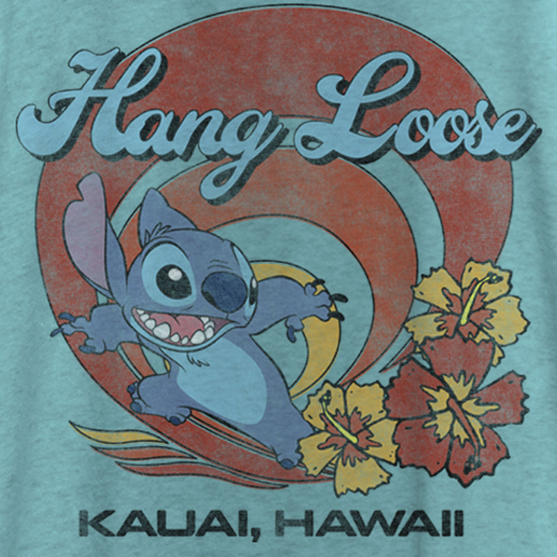 Women's Lilo & Stitch Hang Loose Kauai Hawaii Racerback Tank Top