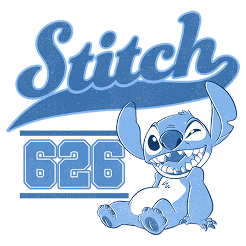 Girl's Lilo & Stitch White Collegiate 626 T-Shirt