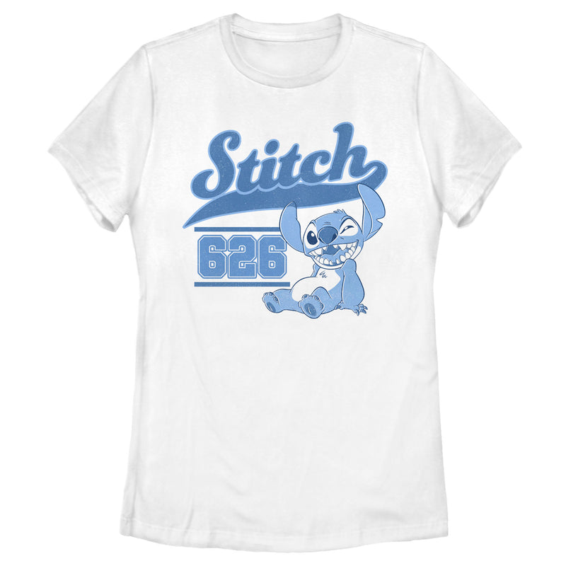 Women's Lilo & Stitch White Collegiate 626 T-Shirt