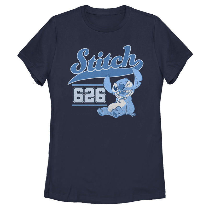 Women's Lilo & Stitch Navy Collegiate 626 T-Shirt