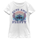 Girl's Lilo & Stitch Cute and Fluffy T-Shirt