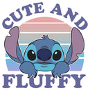Girl's Lilo & Stitch Cute and Fluffy T-Shirt