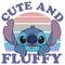 Girl's Lilo & Stitch Cute and Fluffy T-Shirt