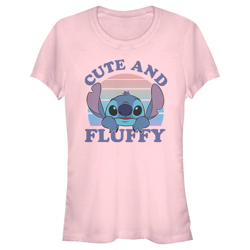 Junior's Lilo & Stitch Cute and Fluffy T-Shirt