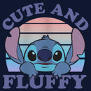 Junior's Lilo & Stitch Cute and Fluffy Cowl Neck Sweatshirt