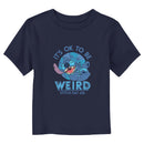 Toddler's Lilo & Stitch It’s Ok to Be Weird Motto T-Shirt