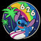 Boy's Lilo & Stitch Retro Rainbow Surfboard T-Shirt