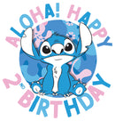 Girl's Lilo & Stitch Aloha! Happy 2nd Birthday T-Shirt