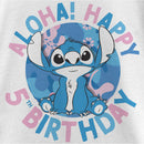 Girl's Lilo & Stitch Happy 5th Birthday T-Shirt