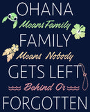 Boy's Lilo & Stitch Stylized Ohana means Family Quote T-Shirt