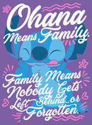 Junior's Lilo & Stitch Ohana Means Family T-Shirt