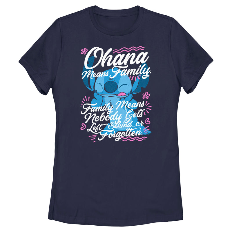 Women's Lilo & Stitch Ohana Means Family T-Shirt