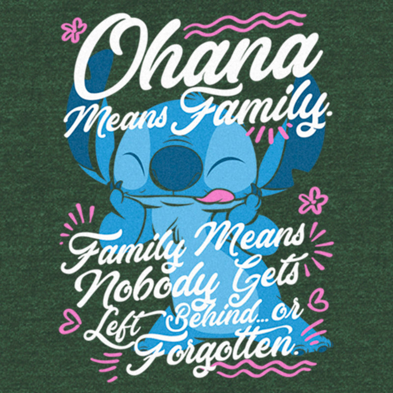 Junior's Lilo & Stitch Ohana Means Family Festival Muscle Tee
