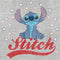 Women's Lilo & Stitch Red, White, and Blue Stars T-Shirt