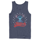 Men's Lilo & Stitch Red, White, and Blue Stars Tank Top