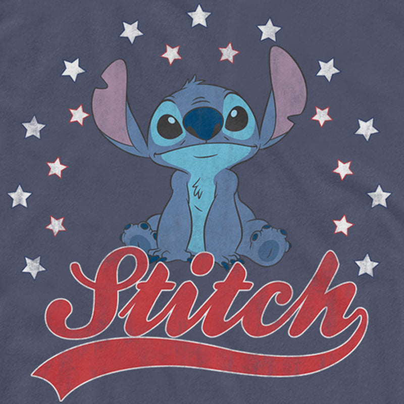 Men's Lilo & Stitch Red, White, and Blue Stars Tank Top