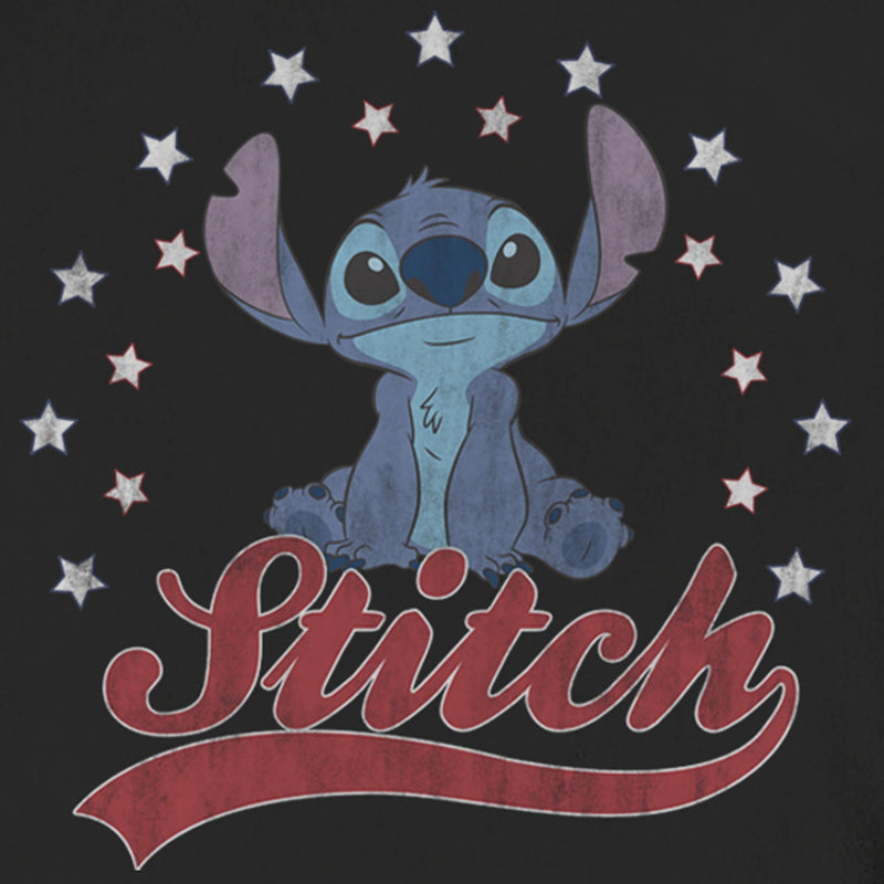 Men's Lilo & Stitch Red, White, and Blue Stars Sweatshirt