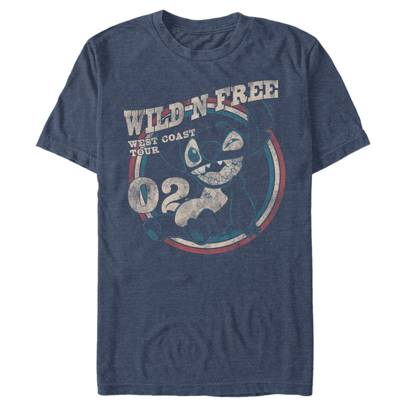 Men's Lilo & Stitch Wild and Free Distressed T-Shirt