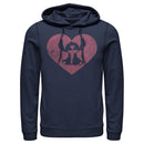 Men's Lilo & Stitch Heart Silhouette Pull Over Hoodie