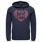 Men's Lilo & Stitch Heart Silhouette Pull Over Hoodie