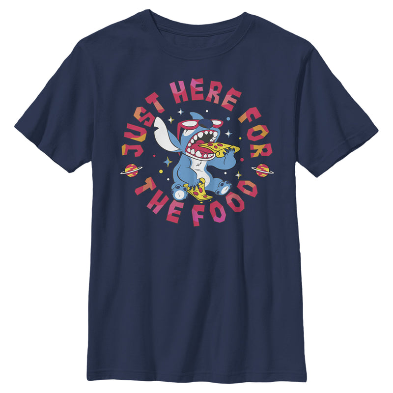 Boy's Lilo & Stitch Just Here for the Food T-Shirt