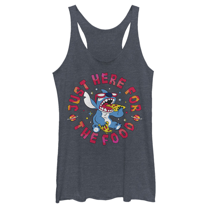 Women's Lilo & Stitch Just Here for the Food Racerback Tank Top