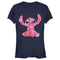 Junior's Lilo & Stitch Heart Filled Stitch T-Shirt