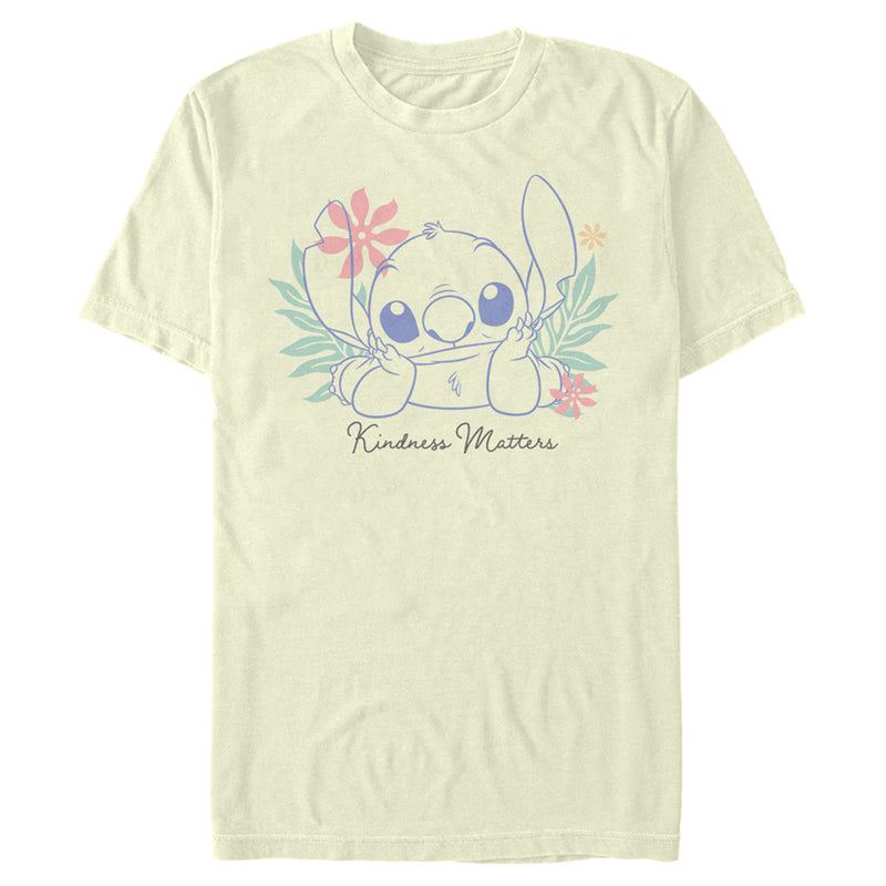 Men's Lilo & Stitch Kindness Matters Outline T-Shirt
