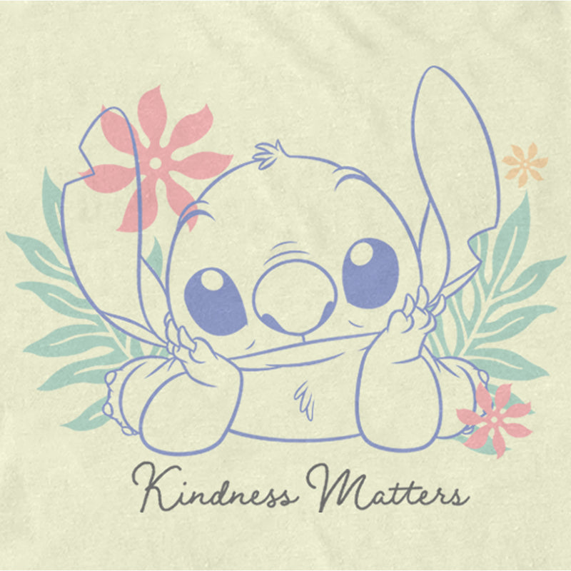 Men's Lilo & Stitch Kindness Matters Outline T-Shirt