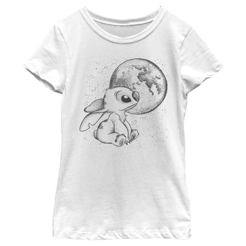 Girl's Lilo & Stitch Moon Sketch Stitch T-Shirt