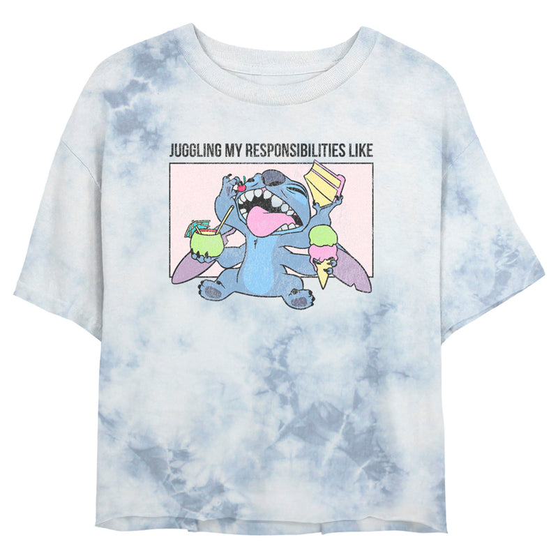 Junior's Lilo & Stitch Juggling my Responsibilities Like T-Shirt