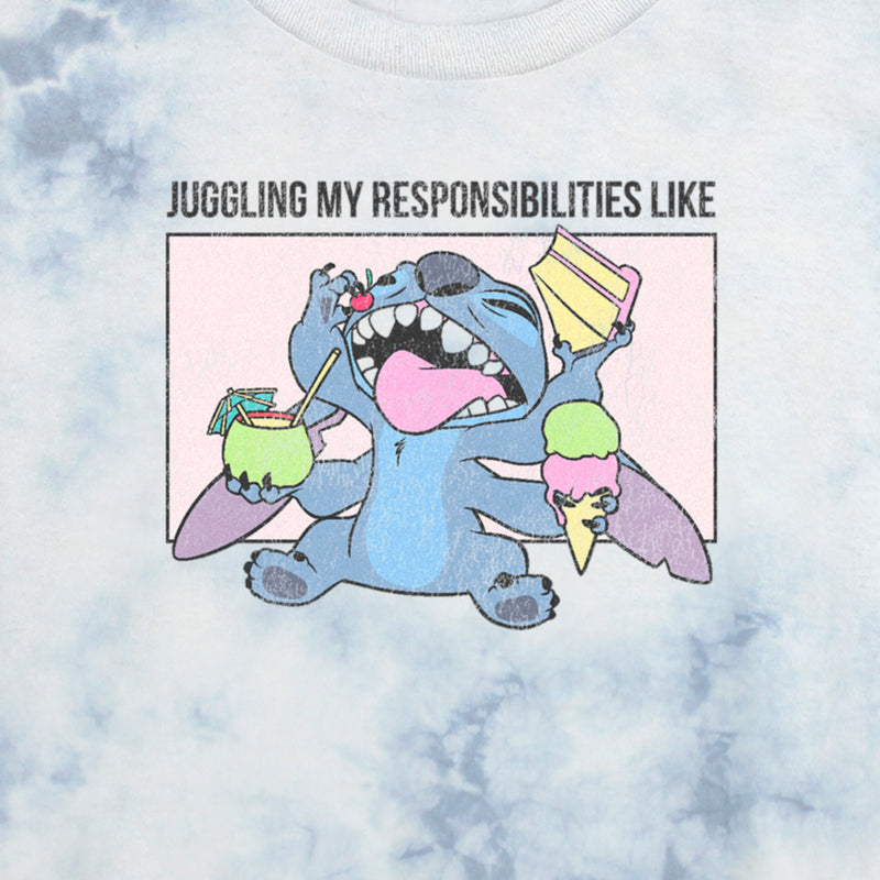 Junior's Lilo & Stitch Juggling my Responsibilities Like T-Shirt