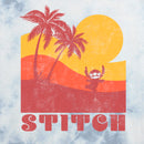 Junior's Lilo & Stitch Colorblock Sunset Stitch T-Shirt