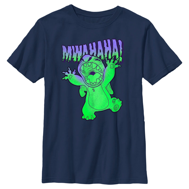 Boy's Lilo & Stitch Mwahaha Halloween Horror T-Shirt