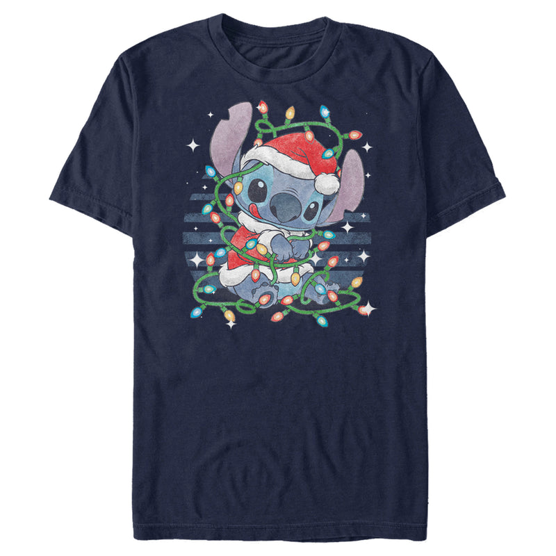 Men's Lilo & Stitch Playing with Lights T-Shirt