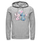 Men's Lilo & Stitch With Angel Couple Pull Over Hoodie