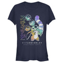 Junior's Lilo & Stitch Ohana Means Family Rainbow Distressed T-Shirt
