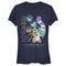 Junior's Lilo & Stitch Ohana Means Family Rainbow Distressed T-Shirt