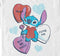 Men's Lilo & Stitch Hearts and Pizza T-Shirt