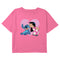 Girl's Lilo & Stitch Valentine's Day Heart and Kisses T-Shirt