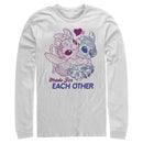 Men's Lilo & Stitch Made for Each Other Long Sleeve Shirt