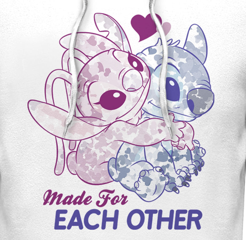 Men's Lilo & Stitch Made for Each Other Pull Over Hoodie